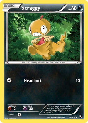 Pokemon TCG - Black & White - Scraggy - 68/114