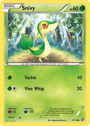 Pokemon TCG - Black & White - Snivy - 1/114
