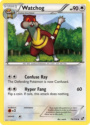Pokemon TCG - Black & White - Watchog - 79/114
