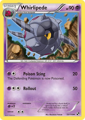 Pokemon TCG - Black & White - Whirlipede - 53/114