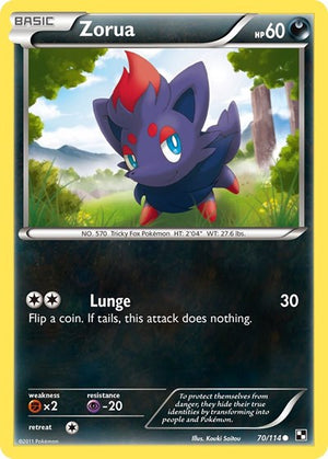 Pokemon TCG - Black & White - Zorua - 70/114