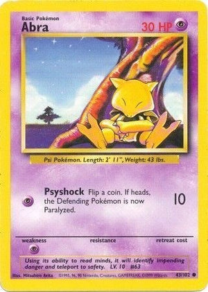 Pokemon TCG - Base Set - Abra - 043/102
