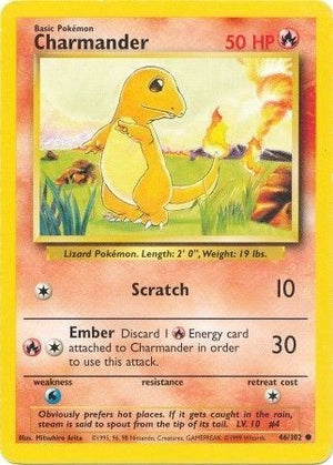 Pokemon TCG - Base Set - Charmander - 046/102