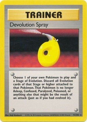 Pokemon TCG - Base Set - Devolution Spray - 072/102