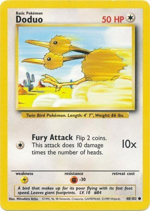 Pokemon TCG - Base Set - Doduo - 048/102