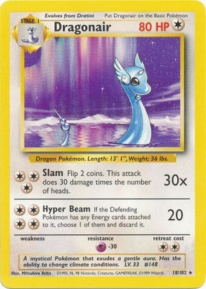 Pokemon TCG - Base Set - Dragonair - 018/102
