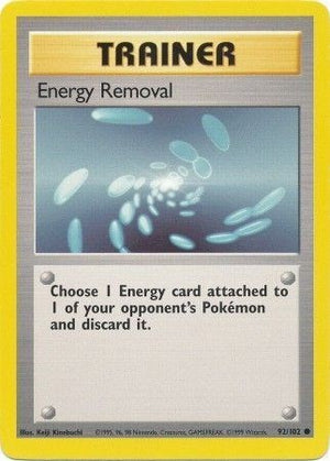 Pokemon TCG - Base Set - Energy Removal - 092/102