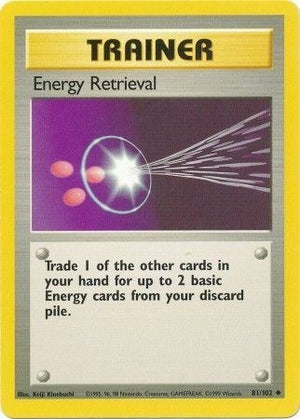Pokemon TCG - Base Set - Energy Retrieval - 081/102