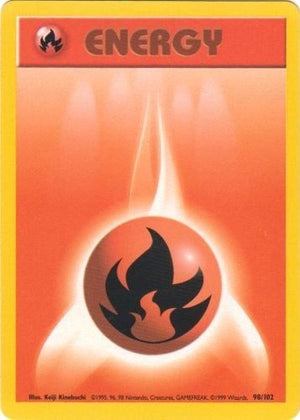 Pokemon TCG - Base Set - Fire Energy - 098/102