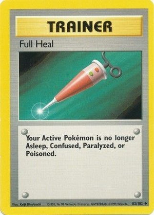 Pokemon TCG - Base Set - Full Heal - 082/102