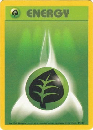Pokemon TCG - Base Set - Grass Energy - 099/102