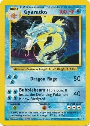 Pokemon TCG - Base Set - Gyarados - 006/102 - Holofoil