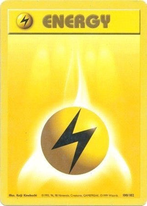 Pokemon TCG - Base Set - Lightning Energy - 100/102