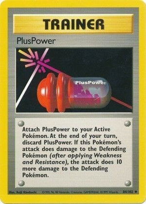 Pokemon TCG - Base Set - PlusPower - 084/102