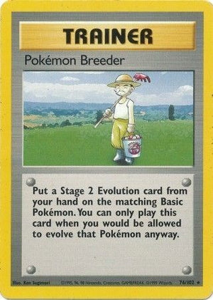 Pokemon TCG - Base Set - Pokemon Breeder - 076/102