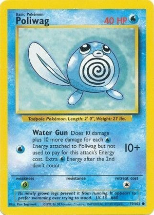 Pokemon TCG - Base Set - Poliwag - 059/102