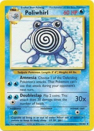 Pokemon TCG - Base Set - Poliwhirl - 038/102