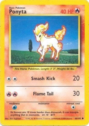 Pokemon TCG - Base Set - Ponyta - 060/102