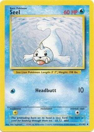 Pokemon TCG - Base Set - Seel - 041/102