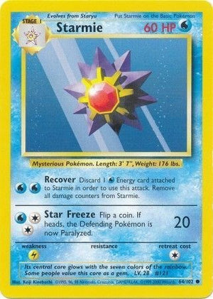 Pokemon TCG - Base Set - Starmie - 064/102
