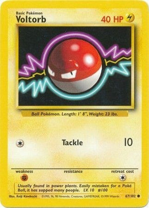 Pokemon TCG - Base Set - Voltorb - 067/102