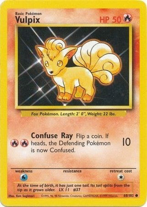 Pokemon TCG - Base Set - Vulpix - 068/102