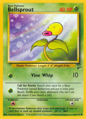 Pokemon TCG - Base Set 2 - Bellsprout - 066/130