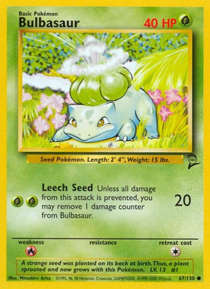 Pokemon TCG - Base Set 2 - Bulbasaur - 067/130