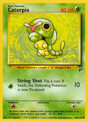 Pokemon TCG - Base Set 2 - Caterpie - 068/130