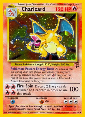 Pokemon TCG - Base Set 2 - Charizard - 004/130 - Holofoil
