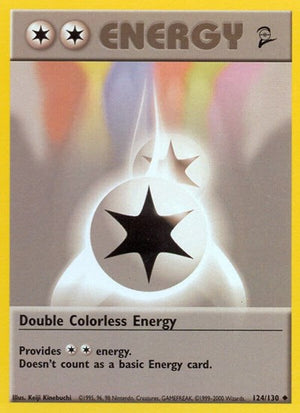 Pokemon TCG - Base Set 2 - Double Colorless Energy - 124/130
