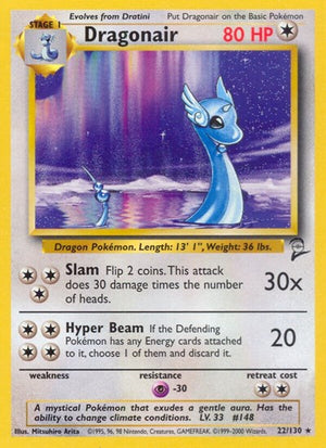 Pokemon TCG - Base Set 2 - Dragonair - 022/130