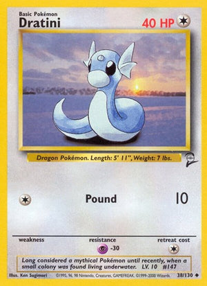 Pokemon TCG - Base Set 2 - Dratini - 038/130