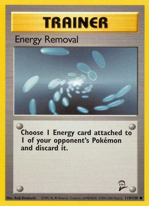 Pokemon TCG - Base Set 2 - Energy Removal - 119/130
