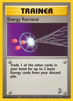 Pokemon TCG - Base Set 2 - Energy Retrieval - 110/130