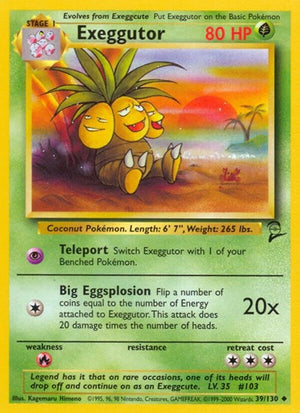 Pokemon TCG - Base Set 2 - Exeggutor - 039/130