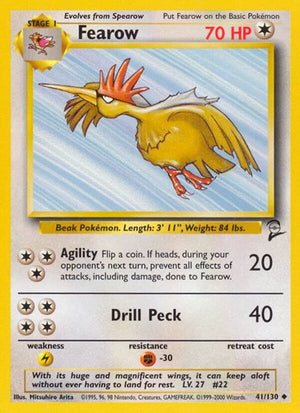 Pokemon TCG - Base Set 2 - Fearow - 041/130