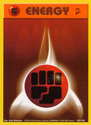 Pokemon TCG - Base Set 2 - Fighting Energy - 125/130