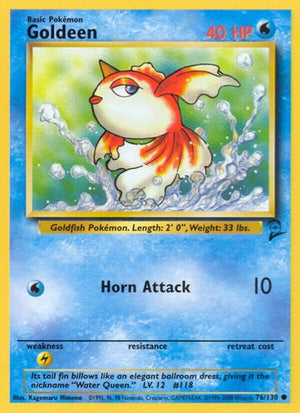 Pokemon TCG - Base Set 2 - Goldeen - 076/130