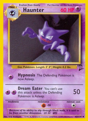Pokemon TCG - Base Set 2 - Haunter - 043/130