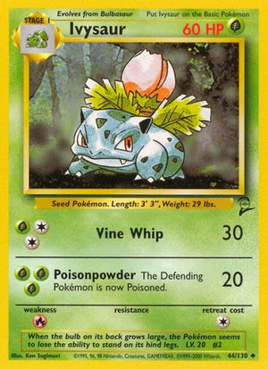 Pokemon TCG - Base Set 2 - Ivysaur - 044/130