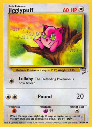 Pokemon TCG - Base Set 2 - Jigglypuff - 077/130