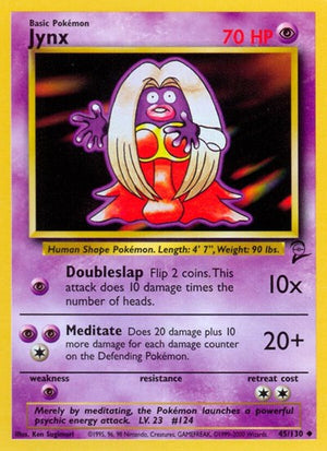 Pokemon TCG - Base Set 2 - Jynx - 045/130