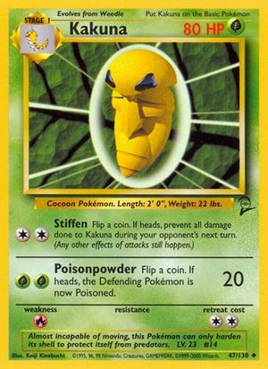 Pokemon TCG - Base Set 2 - Kakuna - 047/130