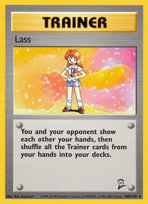 Pokemon TCG - Base Set 2 - Lass - 104/130