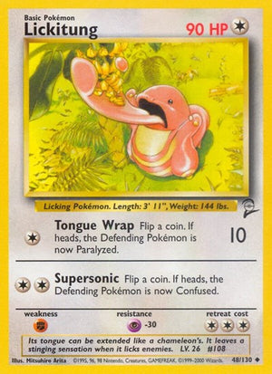 Pokemon TCG - Base Set 2 - Lickitung - 048/130