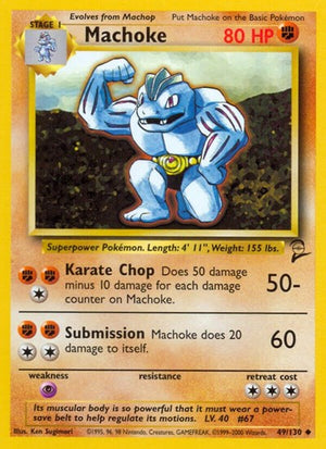 Pokemon TCG - Base Set 2 - Machoke - 049/130