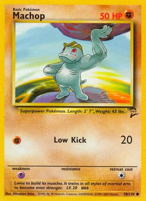 Pokemon TCG - Base Set 2 - Machop - 078/130