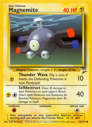 Pokemon TCG - Base Set 2 - Magnemite - 079/130