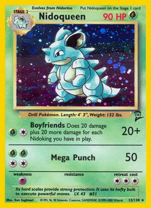 Pokemon TCG - Base Set 2 - Nidoqueen - 012/130 - Holofoil